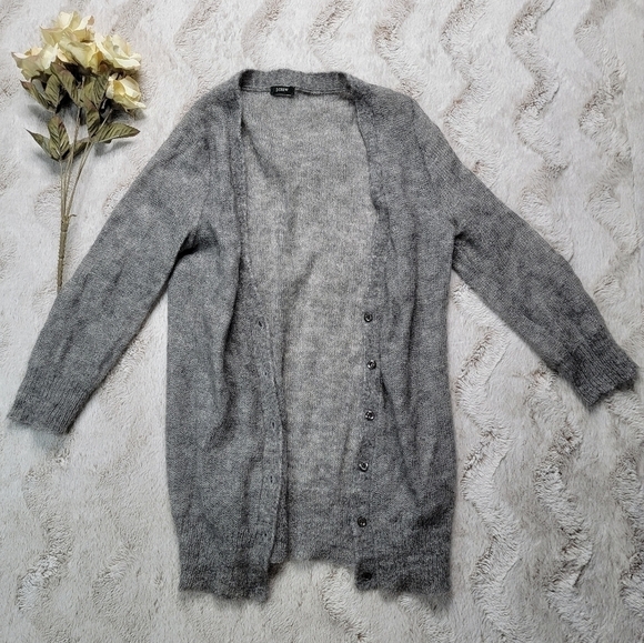 J Crew Lightweight Wool Loose Knit Long Sleeve Button Cardigan Sweater Size ? - Picture 1 of 11